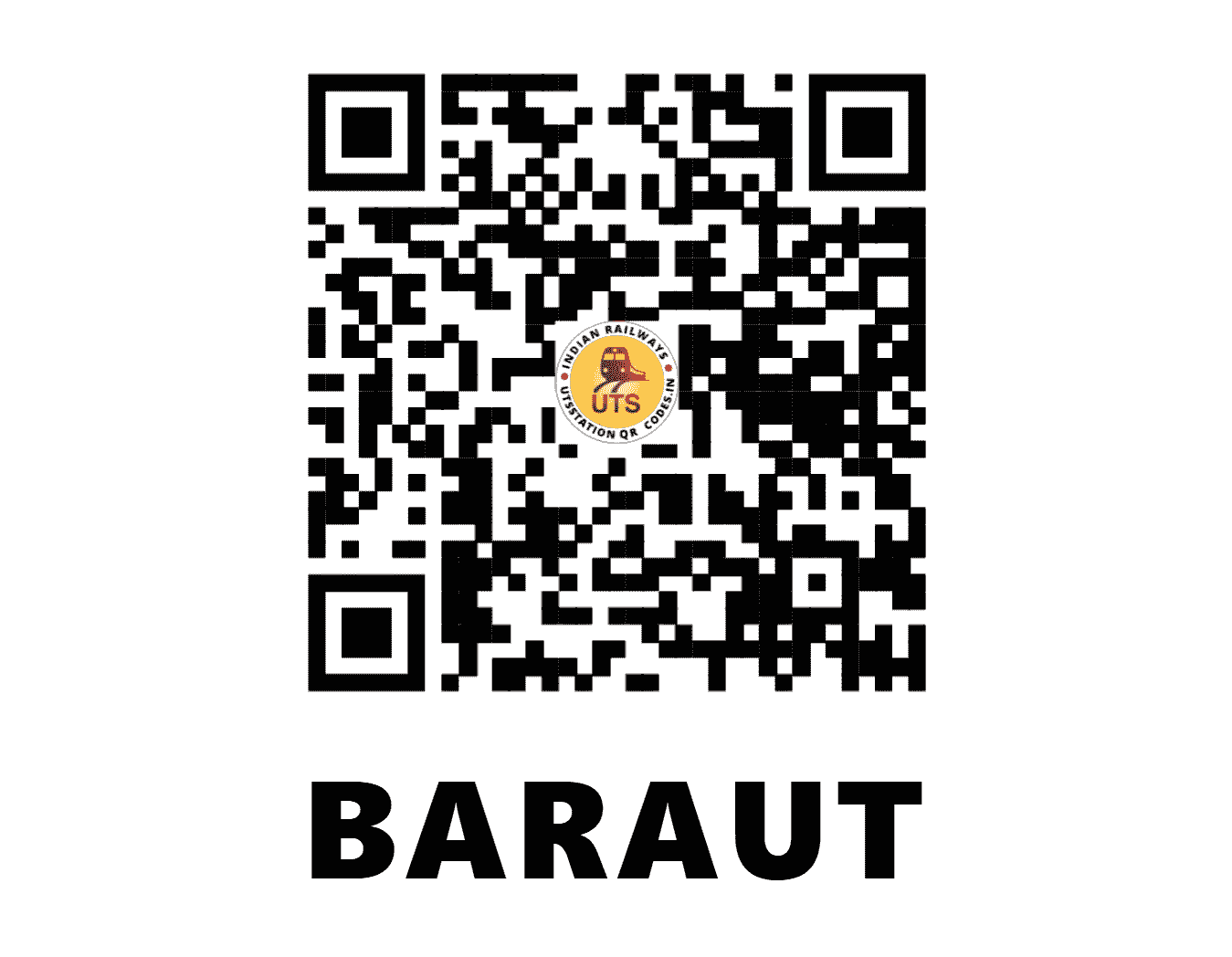 UTS QR Code for BARAUT - BTU (NR - UTTAR PRADESH)